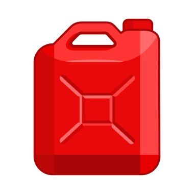 Beyaz arkaplanda izole edilmiş benzin için vektör kutusu