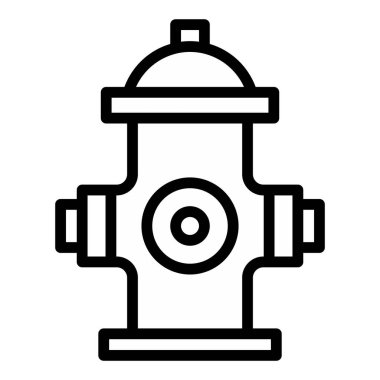 Yangın musluğu vektör simgesi beyaz arkaplanda izole edildi