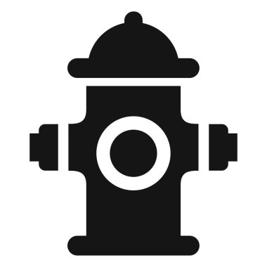 Yangın musluğu vektör simgesi beyaz arkaplanda izole edildi