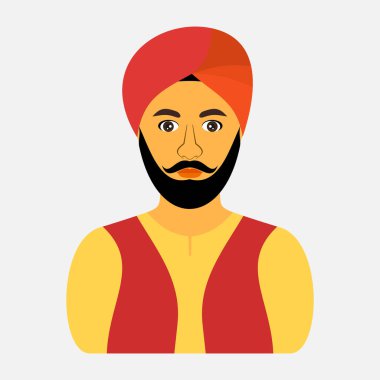 Beyaz arkaplanda Hindu vektör simgesi izole edildi