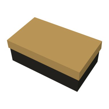 vektör karton kutusu beyaz arkaplanda izole edildi