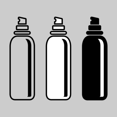 Beyaz arkaplanda izole edilmiş kozmetik tüp vektör simgesi