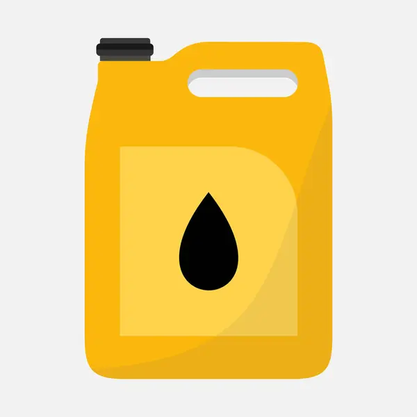 Machine Oil Canister Vector Icon Isolated White Background — Stock Vector