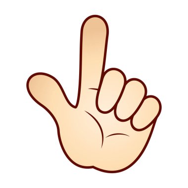 vektör el hareketi beyaz arkaplanda izole edildi