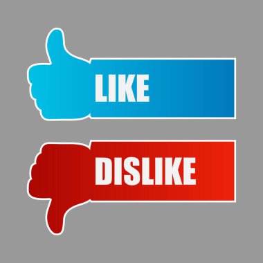 Beyaz arkaplanda izole edilmiş ve sevilmeyen vektör