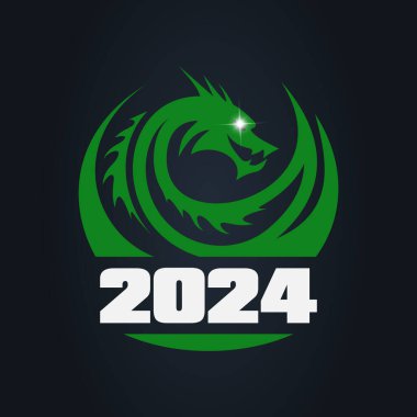 vektör arkaplanı mutlu yeni yıl 2024