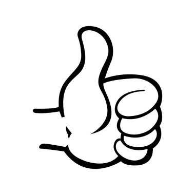 vektör el hareketi beyaz arkaplanda izole edildi