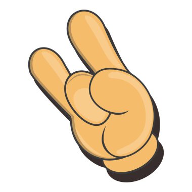 vektör el hareketi beyaz arkaplanda izole edildi