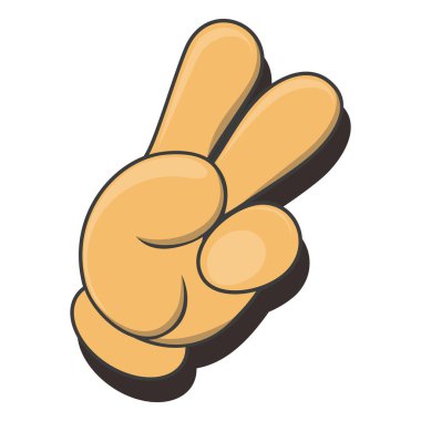 vektör el hareketi beyaz arkaplanda izole edildi