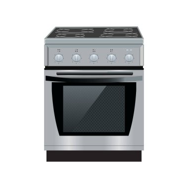 vektör gaz sobası beyaz arkaplanda izole edildi