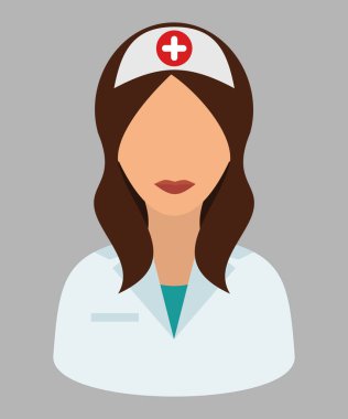 Doktor vektör simgesi beyaz arkaplanda izole edildi