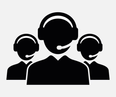 Beyaz arkaplanda izole edilmiş vektör teknik destek simgesi