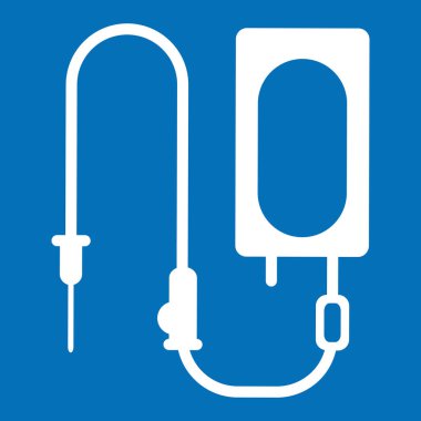 kan nakli sistemi vektör simgesi beyaz arkaplanda izole edildi