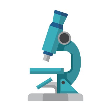 Beyaz arka plan üzerinde izole mikroskop vektör simgesi