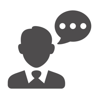 Beyaz arkaplanda vektör iletişim simgesi izole edildi