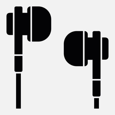 süpürge kulaklık vektör simgesi