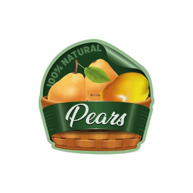 Beyaz zemin üzerinde izole edilmiş sarı armutlar