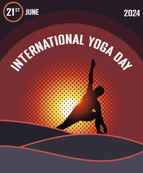 Vektorbanner Internationaler Yoga Tag Vektorgrafiken