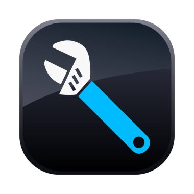 Beyaz arkaplanda onarım vektörü simgesi izole edildi