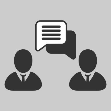 Beyaz arkaplanda izole edilmiş vektör ileti simgesi