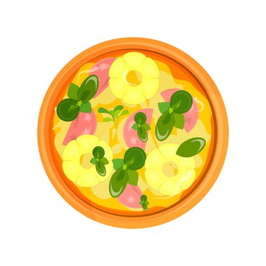 Beyaz arka plan üzerinde izole pizza vektör simgesi