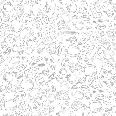 Beyaz arka planda izole edilmiş vektör besin