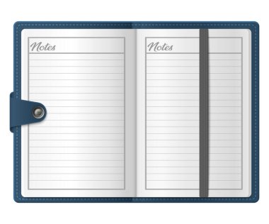 vektör haftalık not planlayıcısı beyaz arkaplanda izole edildi