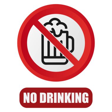 Beyaz arkaplanda izole edilmiş vektör uyarı işareti