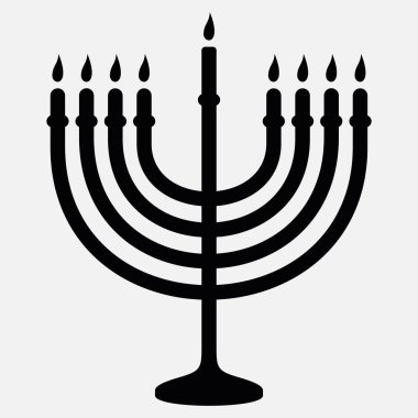 Beyaz arkaplanda izole edilmiş Yahudi vektör simgesi