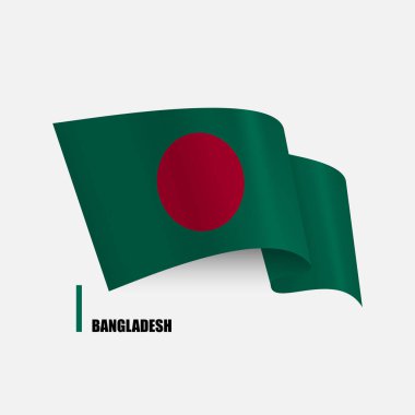 Bangladeş 'in vektör bayrağı izole