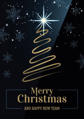 vektör noel yeni yıl tebrik kartı 10