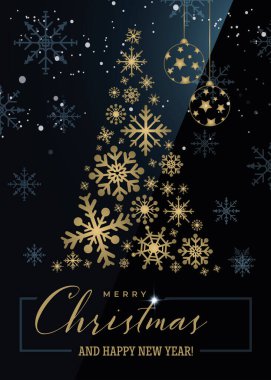 vektör noel yeni yıl tebrik kartı 13