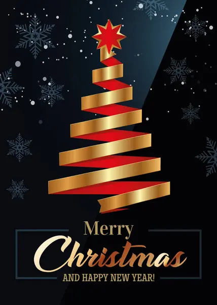 vektör noel yeni yıl tebrik kartı 3