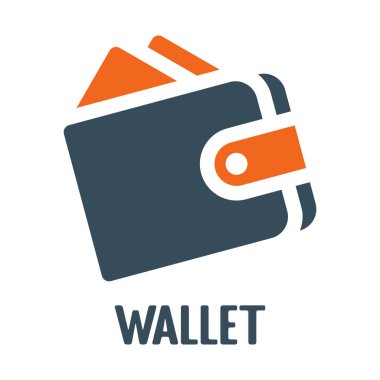 vektör cüzdanı simgesi beyaz arkaplanda izole edildi