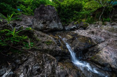 Bato, Catanduanes, Filipinler 'deki güzel Maribiina şelaleleri.