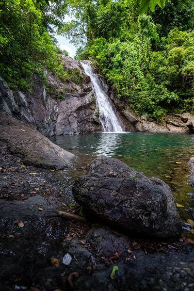 Belle Cascate Maribiina Bato Catanduanes Filippine — Foto Stock