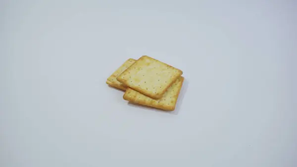 Bisküvi beyaz zemin üzerine yığını