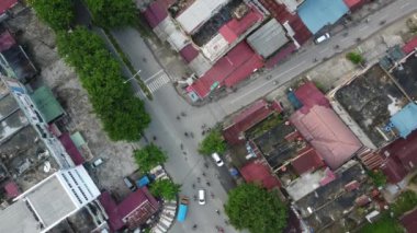 Endonezya Şehri 'nde Sabah Trafiği İnsansız Hava Aracı Tarafından Yakalandı