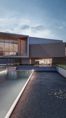 Mimari 3d en küçük ev görüntülemesi