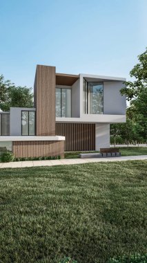 Mimari 3d en küçük ev görüntülemesi