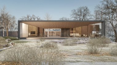 Mimari 3d en küçük ev görüntülemesi