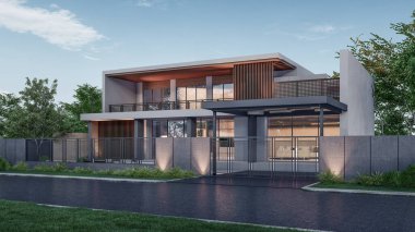 Mimari 3d en küçük ev görüntülemesi