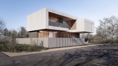 Benzersiz bir mimari tarzı olan modern evler..