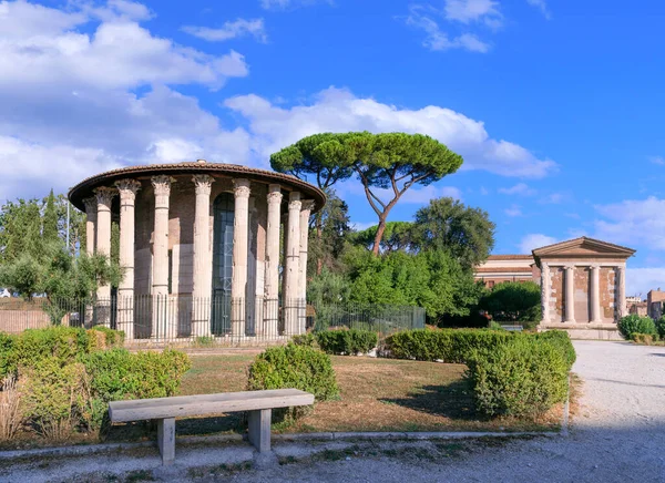 Roma Kentsel Manzarası Talya Nın Forum Boarium Kentindeki Küçük Dikdörtgen — Stok fotoğraf