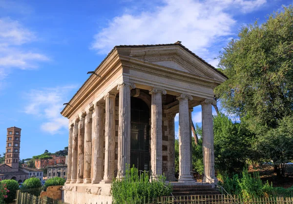 Roma Kentsel Manzarası Talya Nın Forum Boarium Kentindeki Portunus Küçük — Stok fotoğraf