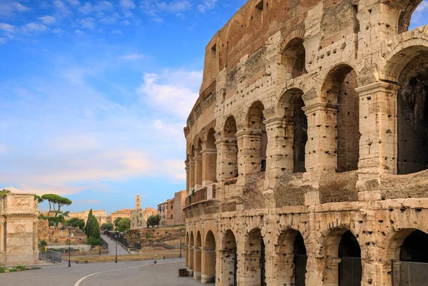 Vista Sul Colosseo Roma Italia — Foto Stock