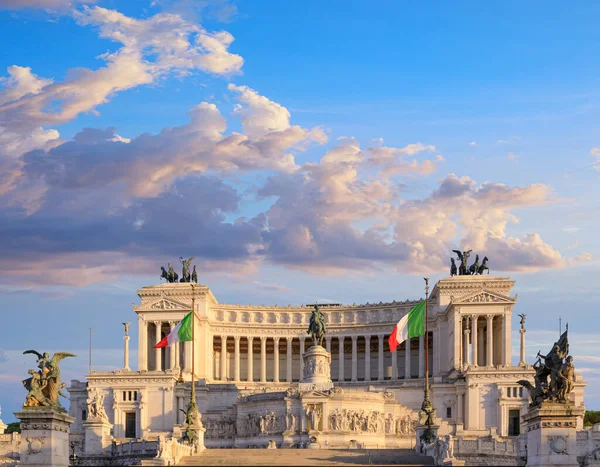 Maestoso Altare Della Patria Roma Emblema Dell Italia Nel Mondo — Foto Stock
