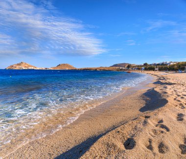 Mykonos Adası: Kalafati Sahili, Yunanistan.