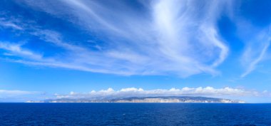 Yunanistan 'daki Kefalonia Adası manzarası.