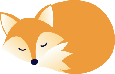 Güzel çizgi film tilki klipsi sanatı.